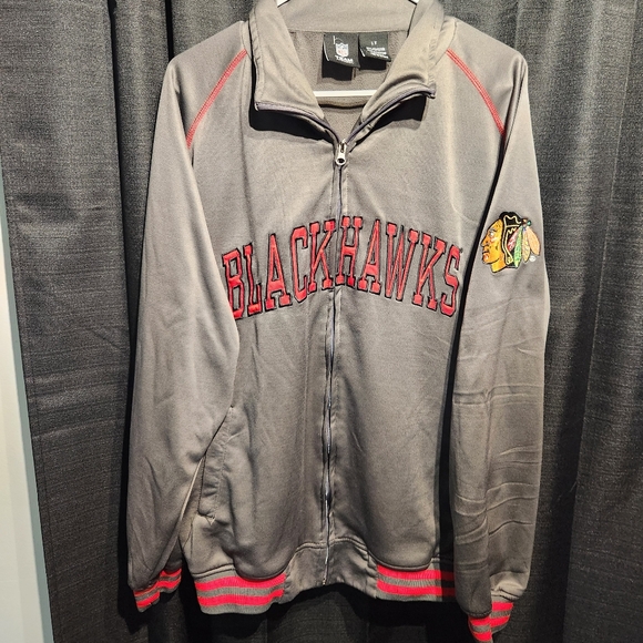 Chicago Blackhawks NHL Track Jacket - Men's Large - Picture 1 of 5
